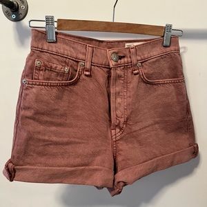 RAG & BONEMaya denim shorts light plum Size 24